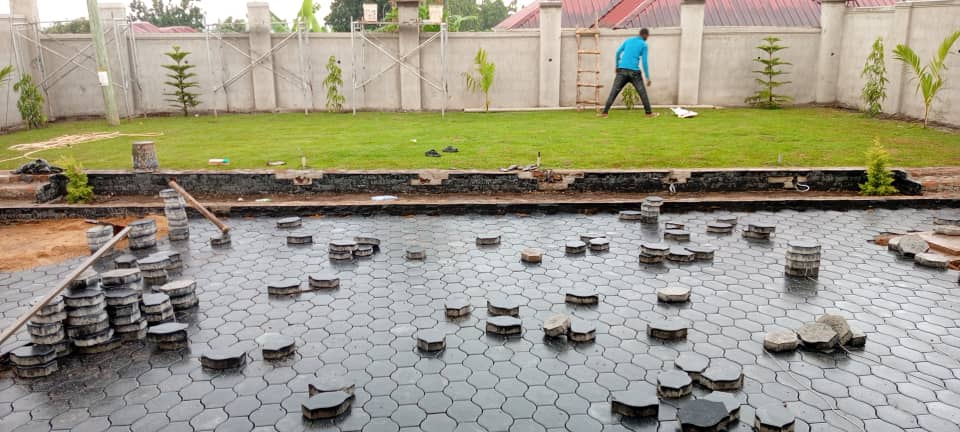 Landscaping service - green garden